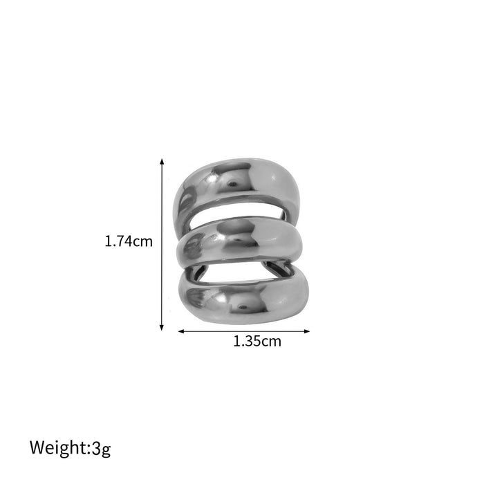 Wholesale Titanium steel ear clip without ear hole, versatile and high-end stainless steel ear clip