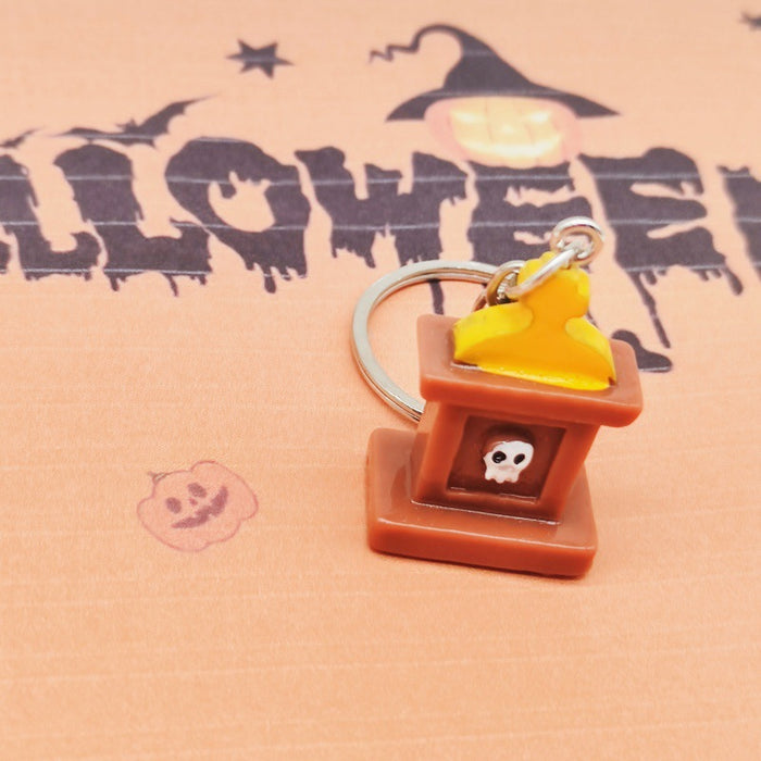 Wholesale 10PCS Halloween 3D Cartoon Resin Keychain JDC-KC-TYS017