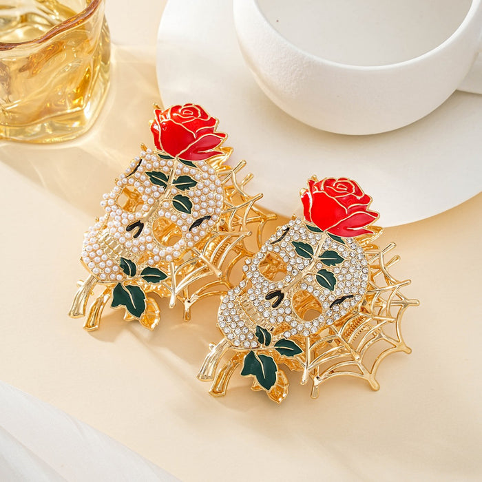 Wholesale  Skull Design Women S Alloy Hair Claw Clip Stylish Decorative Hair Accessory For Everyday Styling Or Boutique Resale
