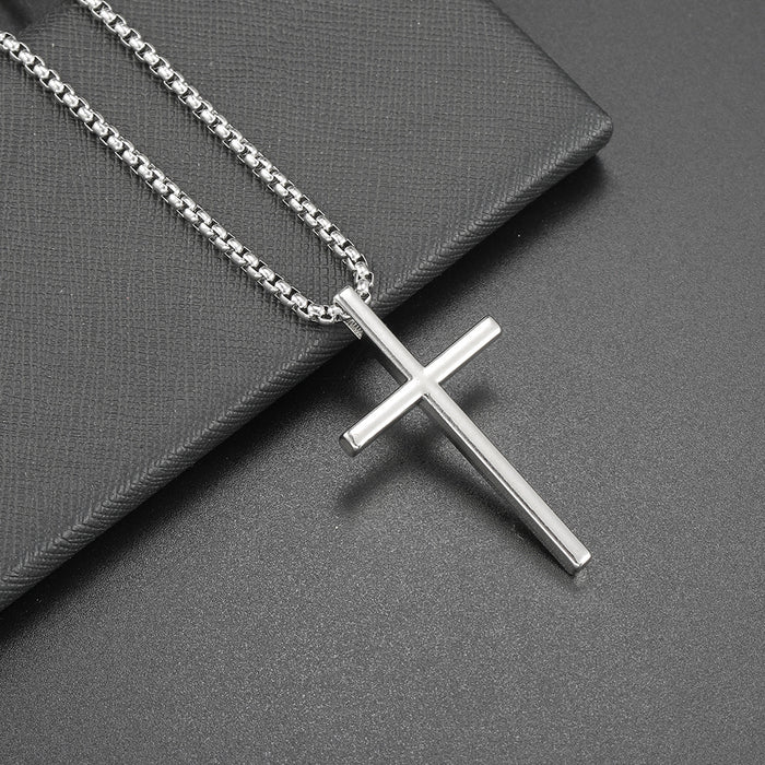 Wholesale Necklace Accessories Street Cross Personalized Alloy Pendant Sweater Chain