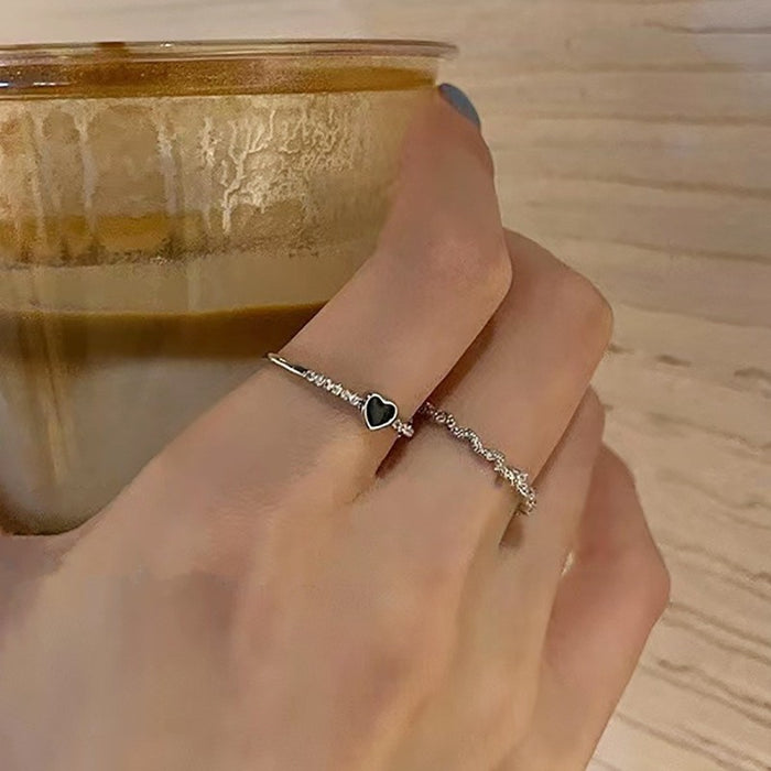 Wholesale Moonstone Heart Adjustable Ring for Women