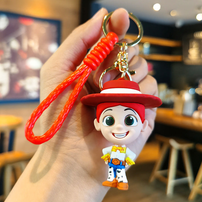 Wholesale Cartoon Silicone Doll Keychain JDC-KC-Tingm278