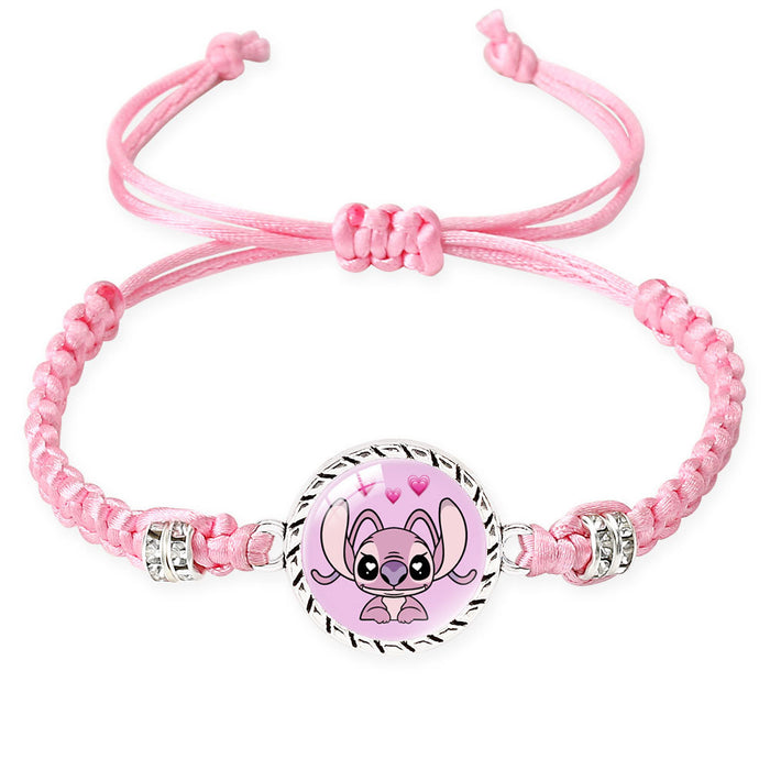 Wholesale Cute cartoon character multi-color woven adjustable bracelet