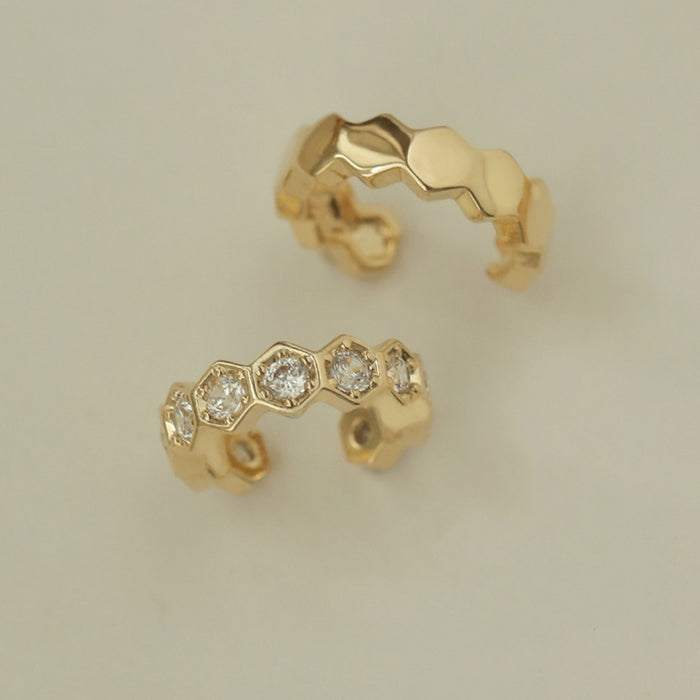 Wholesale Pure silver ear clip, simple and compact without ear holes. Exquisite retro style ear bone clip