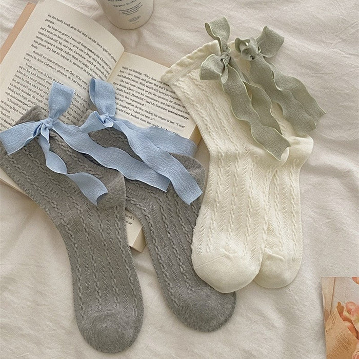 Wholesale Socks, bow tie, mid tube socks