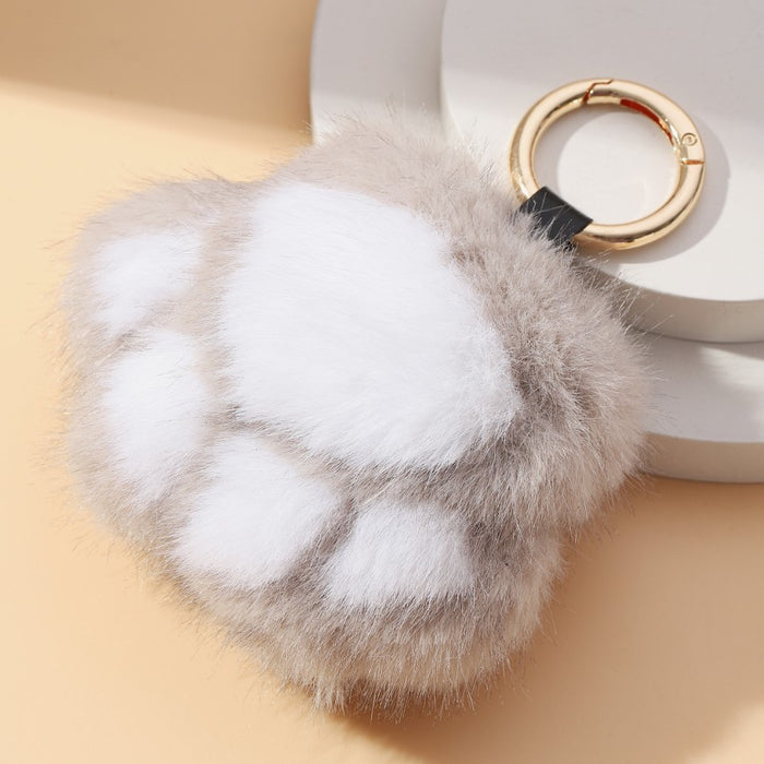 Wholesale Kitten Paw Plush Keychain JDC-KC-RongRui052