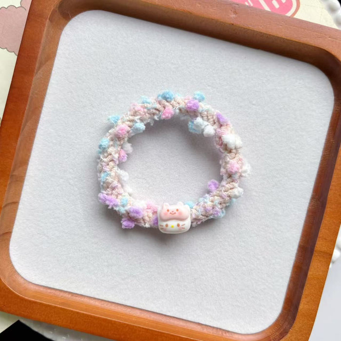 Wholesale Eye mask mini kitten colorful hair ring  hair accessories