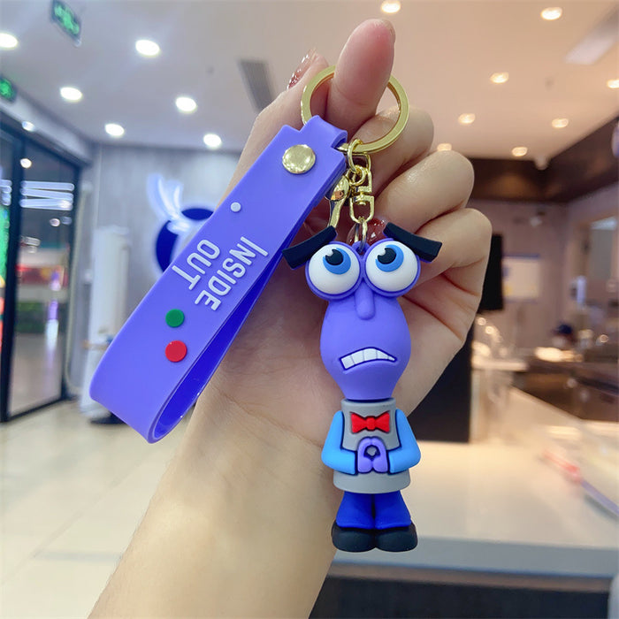 Wholesale cartoon key chain pendant personality creative soft rubber animation small gift