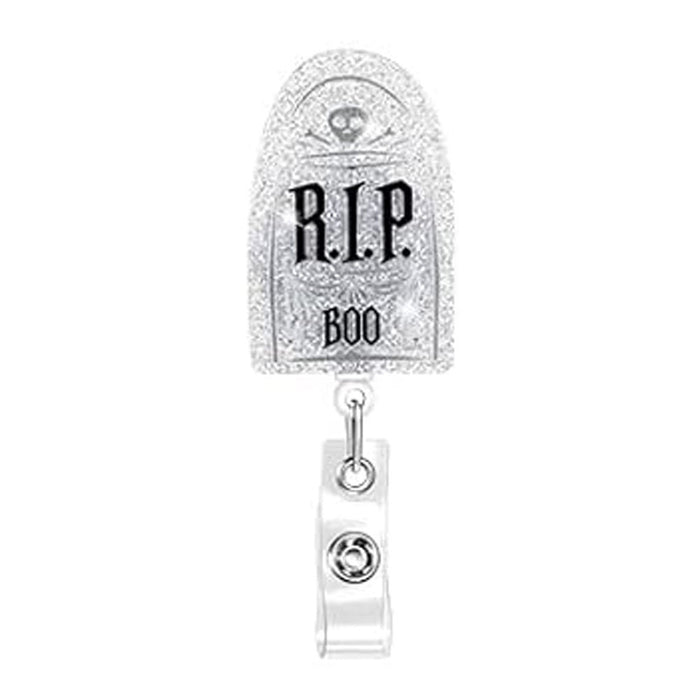 Wholesale Halloween Acrylic Retractable Clip Easy Pull Keychain JDC-KC-QiDing003