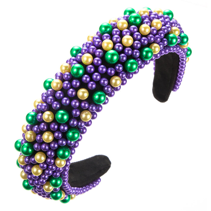 Wholesale Valentine' s Day headband with colorful beads