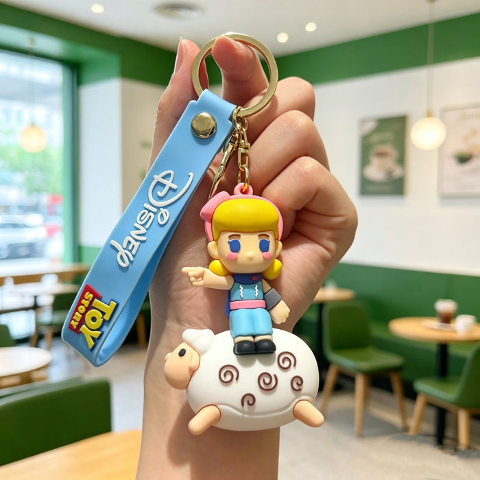 Wholesale Silicone PVC Cartoon Space Ranger Keychain Gift Bag Charm MOQ≥50