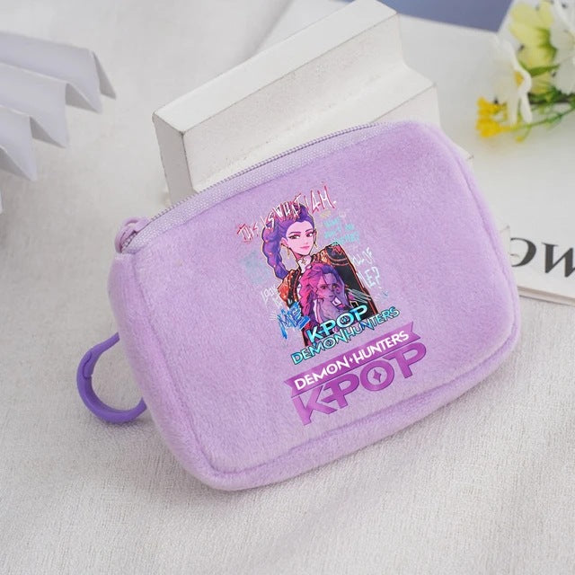 Wholesale KPop Devil Hunter Animal Coin Purse Cute Nylon Portable Wallet Casual Everyday Gift