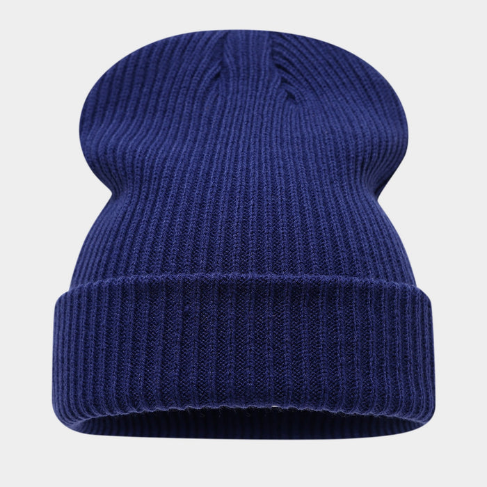 Wholesale Double-striped cuffed pullover warm knitted fashionhat