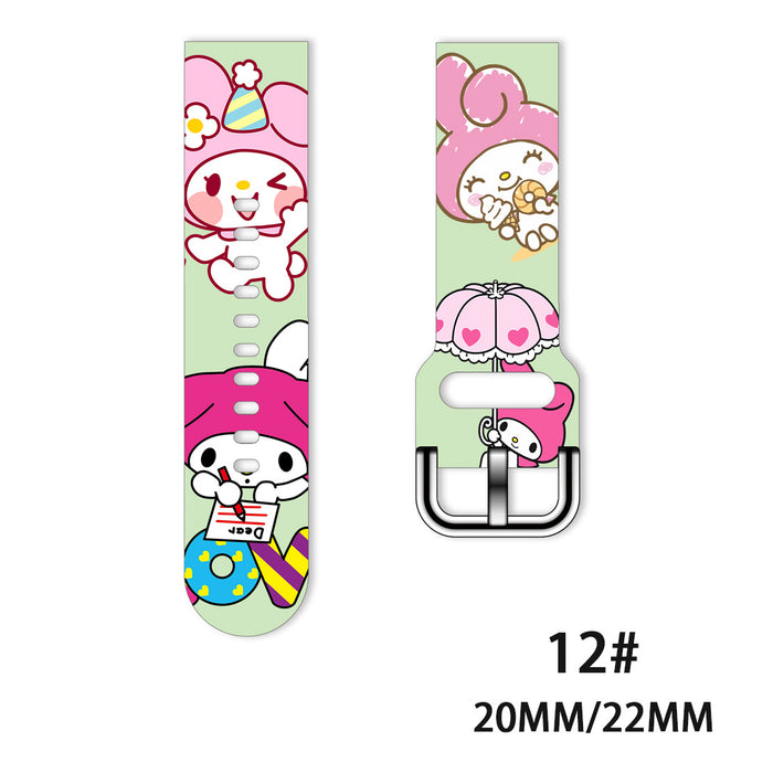 Wholesale Printed Silicone Watch Strap Wrist Strap JDC-WD-NuoQi047