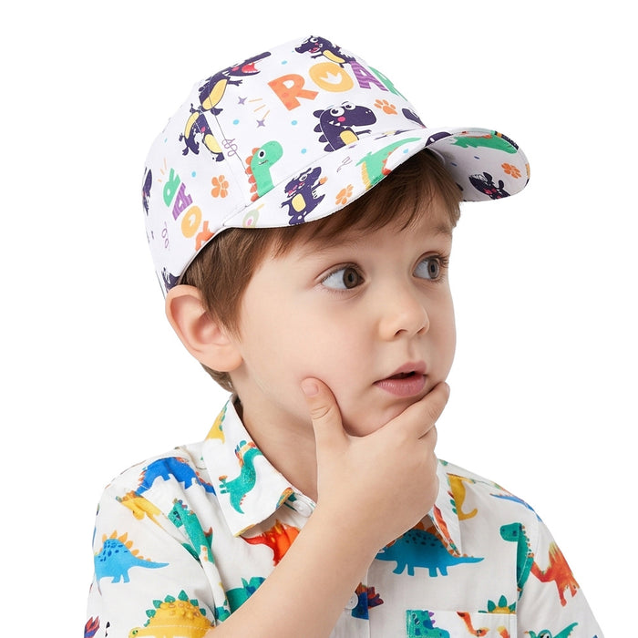Wholesale Trendy Dinosaur Print Children' s Baseball Cap Summer Sun Protection Hat