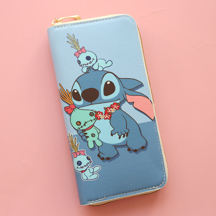 Wholesale PU Large Capacity Cartoon Cute Stitch Wallet JDC-WT- Jumei002