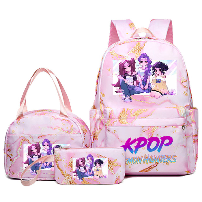 Wholesale KPOP Backpack,  Lunch Bag,  Pencil Case Set,  Student Anime Fashion School Bag,  Pencil Box,  Bento
