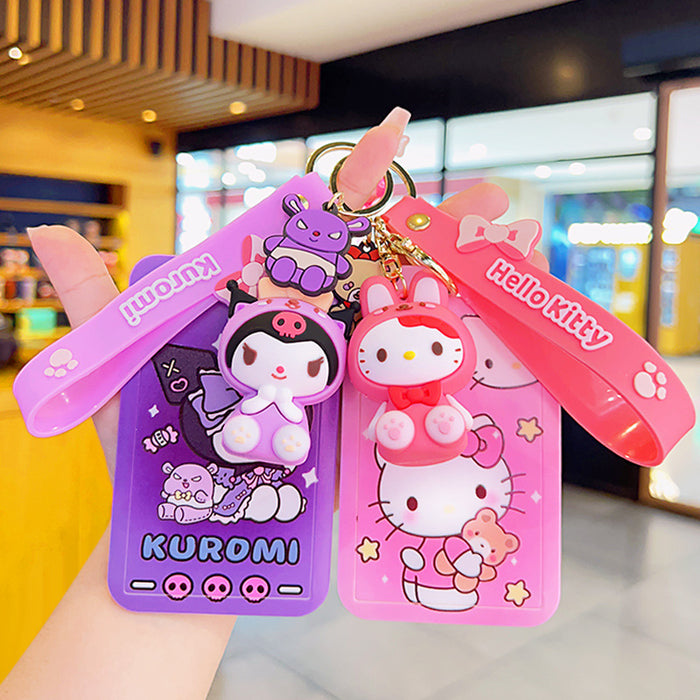 Wholesale Cartoon Silicone Card Holder Keychain JDC-KC-KuM007