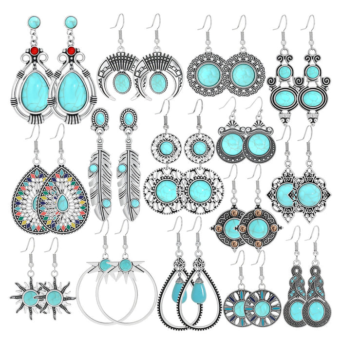 Wholesale Bohemian Drop Acrylic Earrings Vintage Fashion Accessory MOQ≥2