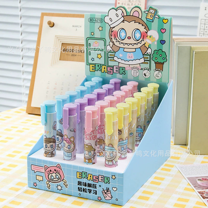 Wholesale Press-activated eraser in the shape of a cartoon character