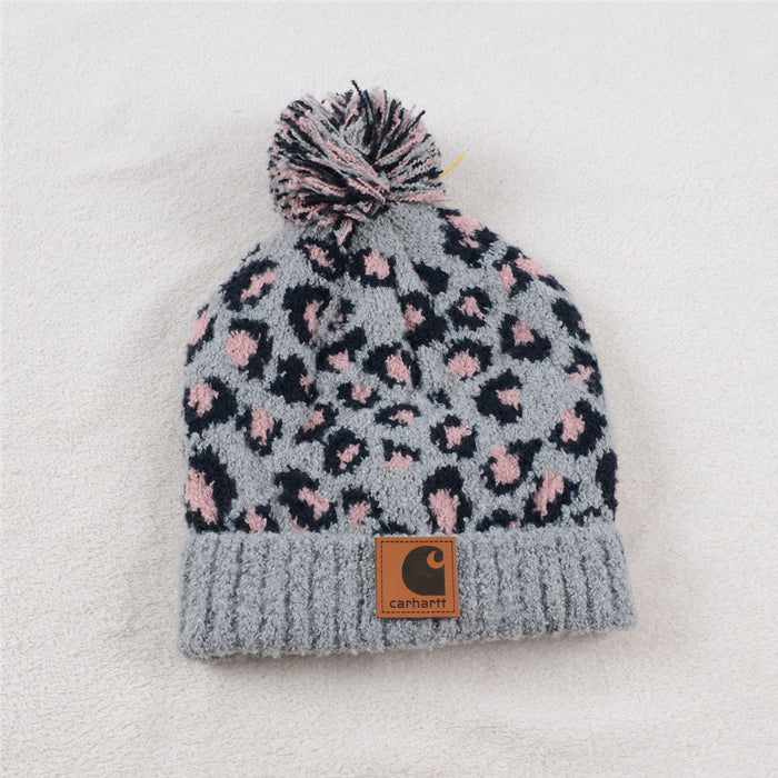 Wholesale Winter Warm Coral Fleece Plus Fluff Ball Hat JDC-HT-KuT001