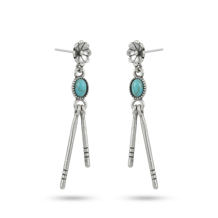 Wholesale Retro Turquoise Geometric Ear Accessories