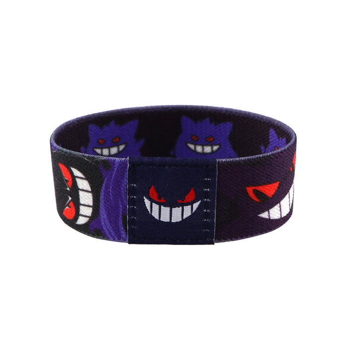 Wholesale 10pcs Sports Elastic Wristband Washable Cartoon Anime Slap Bracelet