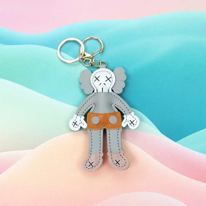 Wholesale  leather ornaments doll  keychain bag pendant car decoration phone case accessories