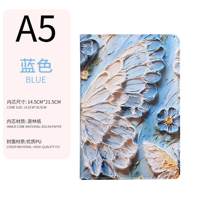 Wholesale Imitation Leather A5 Butterfly Notebook Stylish for Student and Office Use
