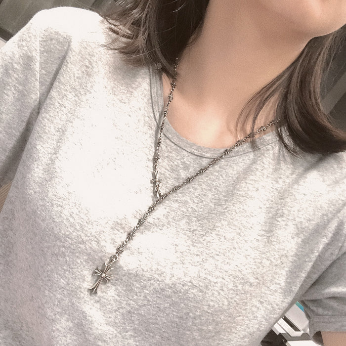 Wholesale Cross Necklace Cross Set Chain Fashionable Sweet Cool Unisex  Chain
