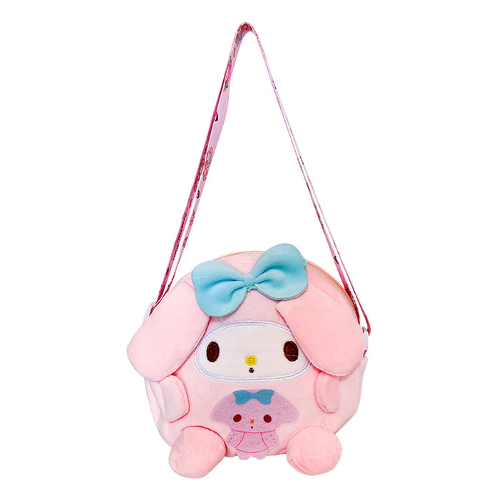 Wholesale Cute cartoon crossbody bag, new single shoulder plush bag, portable pocket wallet
