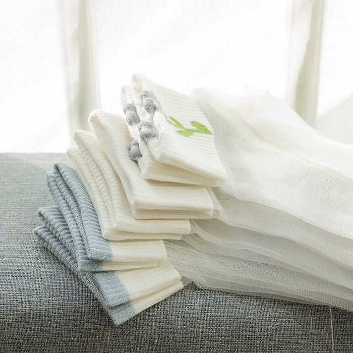 Wholesale Short socks are anti slip, breathable, thin in spring and summer, sweat absorbing, wear-resistant, ice silk, and anti hook