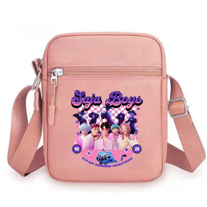 Wholesale Anime Cartoon Print Small Square Shoulder Bag For Boys Girls Cute PVC Crossbody Purse Fashion Accessory