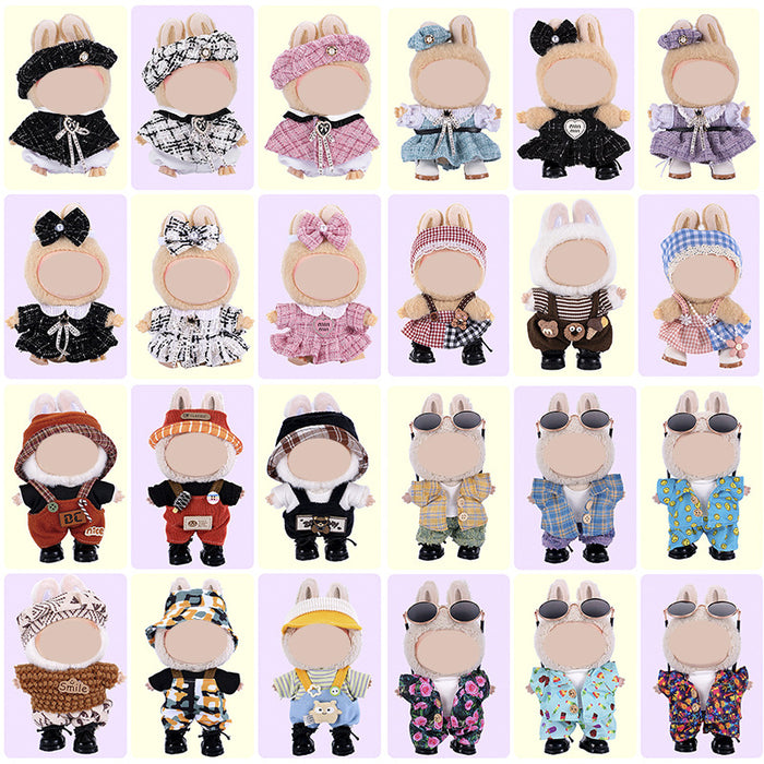 Wholesale Only Clothes Character Pattern Overalls Set doll clothes