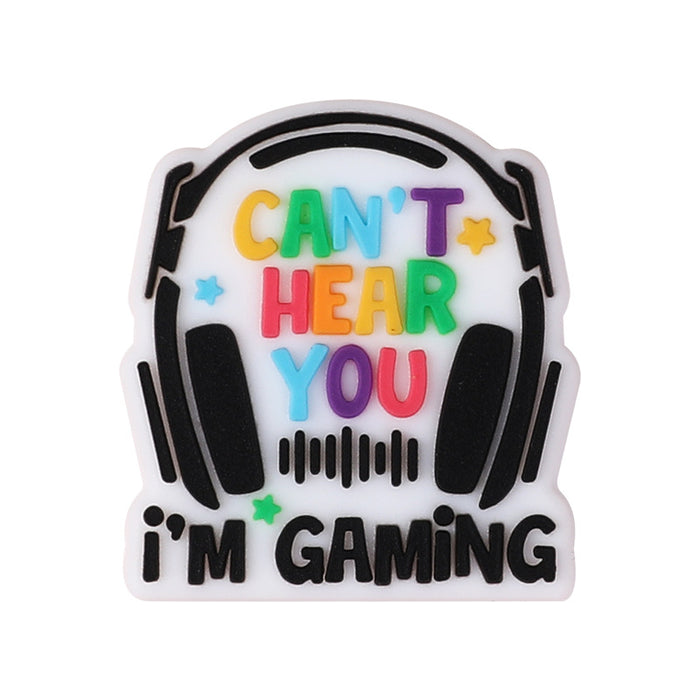 Wholesale 20pcs Music series silicone beads loose beads simulation retro soft plastic record player glue beads DIY jewelry