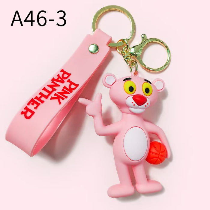 Wholesale cartoon Pink doll key chain pendant bag car key chain accessories gift