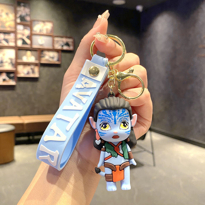 Wholesale Cartoon 3D Silicone Doll Couple Keychains