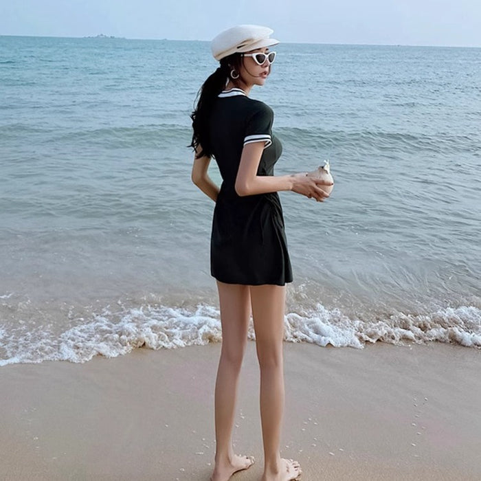 Wholesale Swimsuit split conservative student skirt slimming sports style hot spring swimsuit