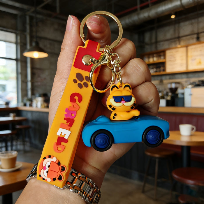 Wholesale Cute Cartoon Cat Silicone Keychain