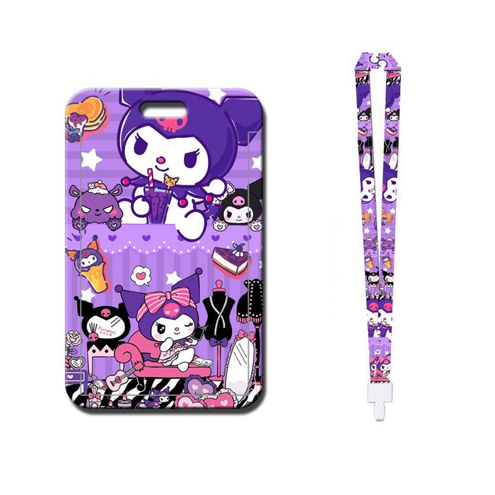Wholesale Cartoon Style Plastic Card Holder With Neck Strap For Everyday Campus Use Stylish Gift