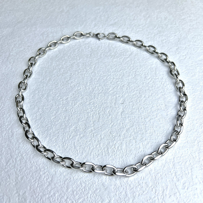 Wholesale Accessories: stainless steel jewelry,  simple thick chain,  titanium steel necklace,  bracelet,  earrings,  jewelry set