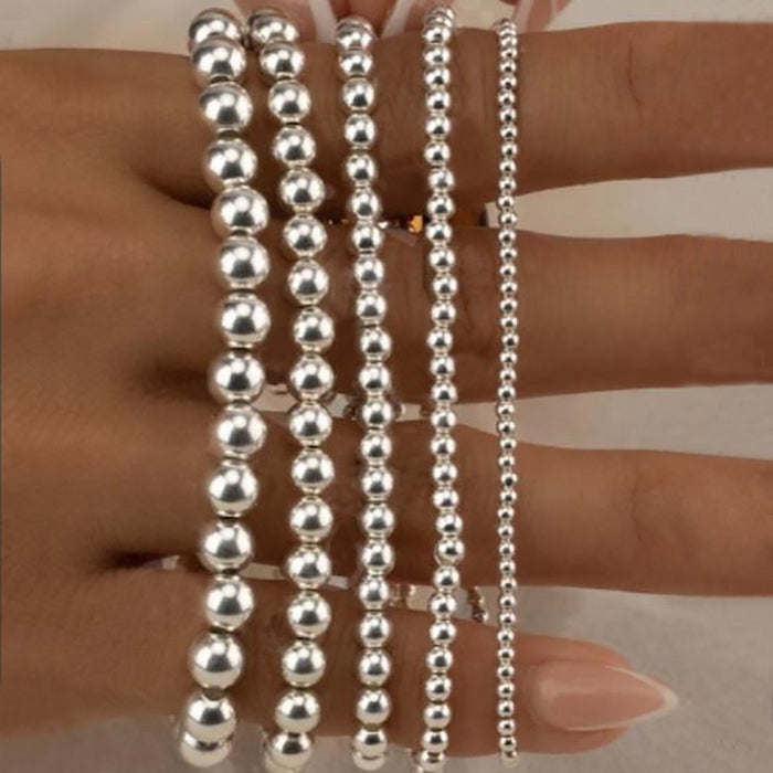 Wholesale CCB round pearl bow bracelet