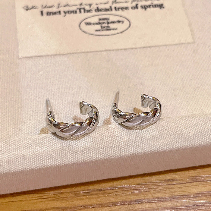 Wholesale Circle earrings, light luxury, niche temperament, personalized earrings, earrings, accessories