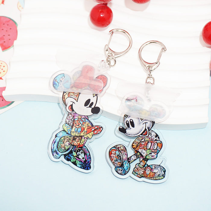 Wholesale Cute Couple Acrylic Keychain Backpack Pendant Accessories