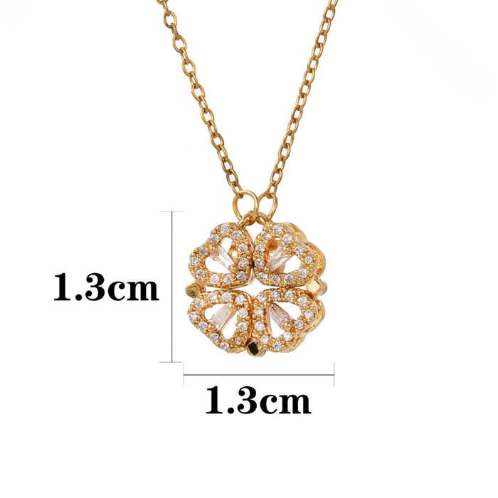 Wholesale New necklace with collarbone chain, a multi wearing heart-shaped diamond studded collarbone chain