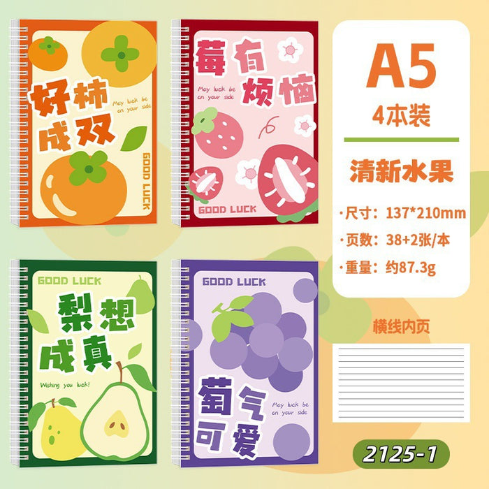 Wholesale A5 spiral cratoon creative notebook