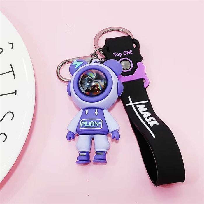 Wholesale  Silicone Doll Keychain Pendant Cartoon Couple  Car Keychain Gift