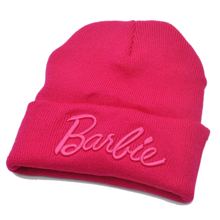 Wholesale Pink 3D Embroidery Wool Knitted Hat JDC-FH-HaiPu015