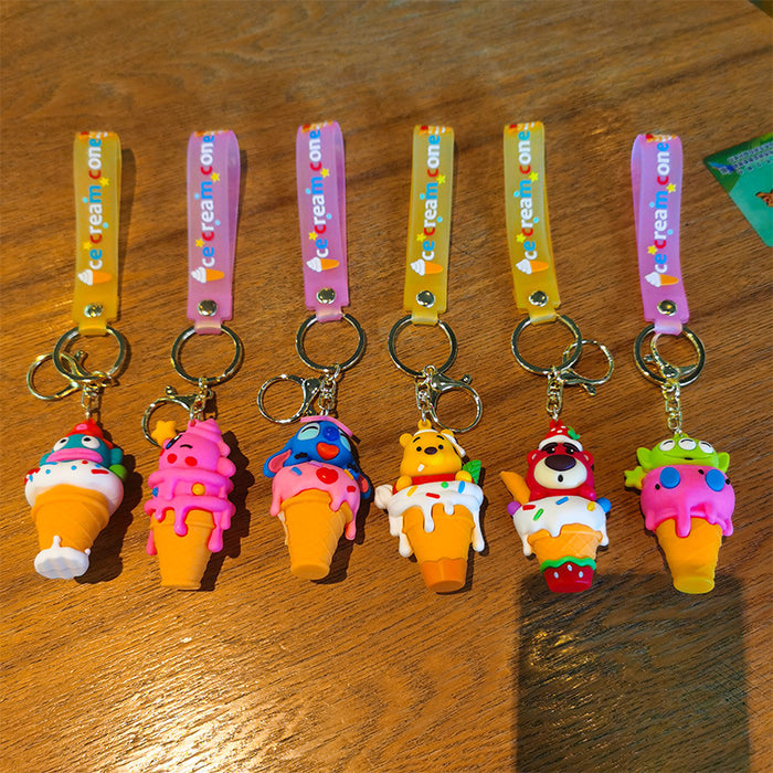 Wholesale Cartoon Doll Silicone Keychain JDC-KC-Tingm245