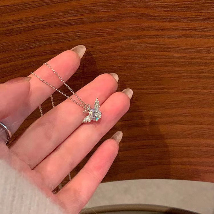 Wholesale Angel Crown Necklace, Light Luxury Neck Chain, niche design, temperament, collarbone chain